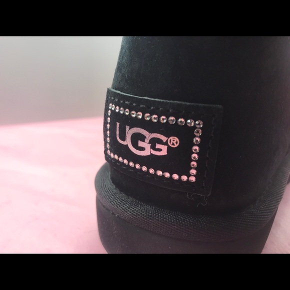UGG crystal black short cozy boot Bailey bling - Picture 4 of 10